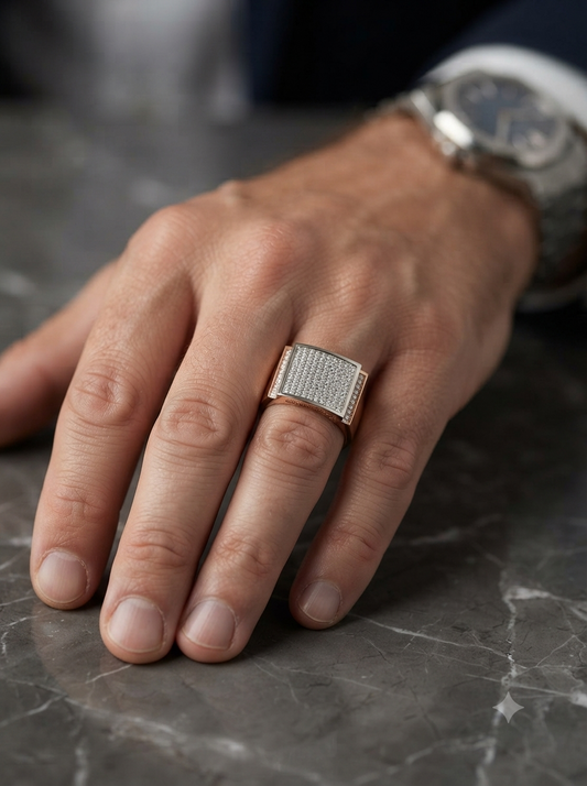 Sparkle Diamond Cluster Ring