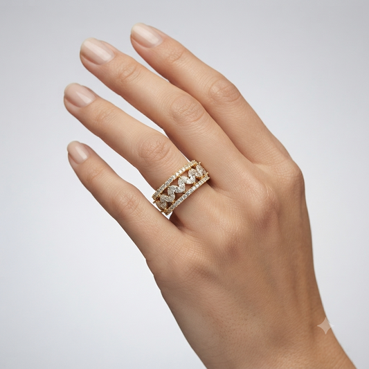 Garden of Sparkle Band Ring