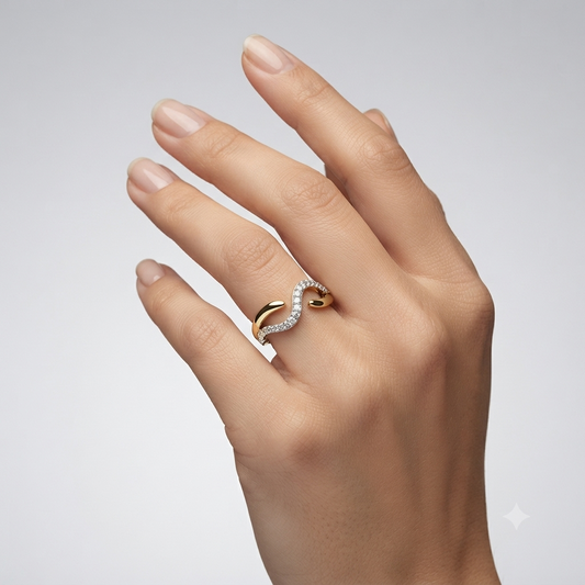 Infinity Ripple Ring