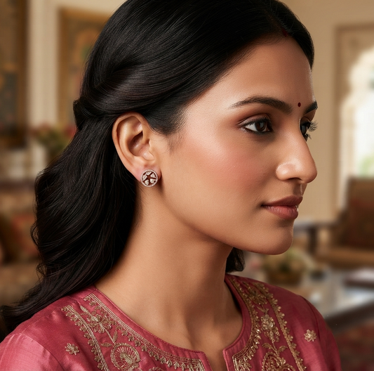 Astral Circle Diamond Earring