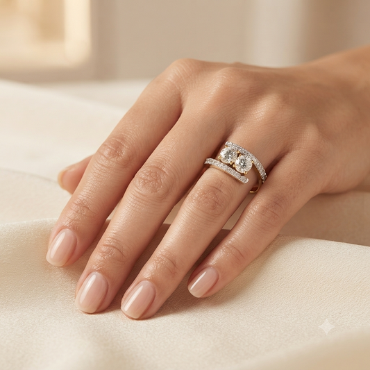 Modern Bypass Style Ring