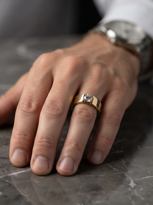Set in Stone Diamond Ring For Men