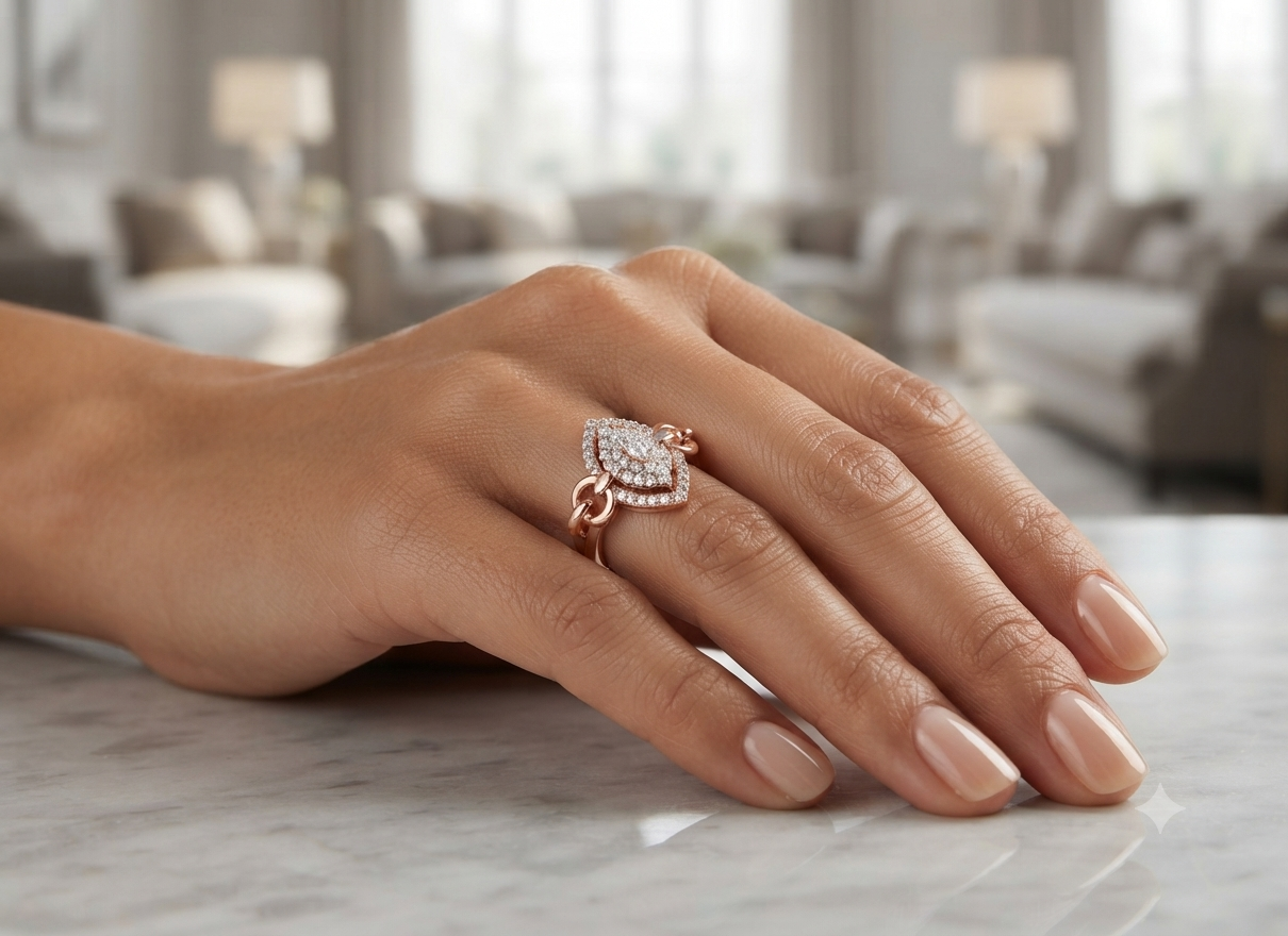 Charming Marquise Shaped Ring