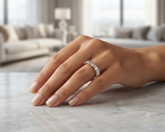 Classic Gold Half Eternity Band