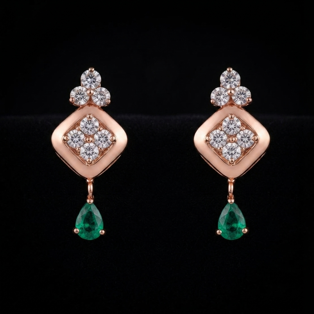 Aura Emerald Diamond Drop
