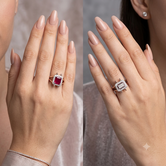Reversible Diamond Ring