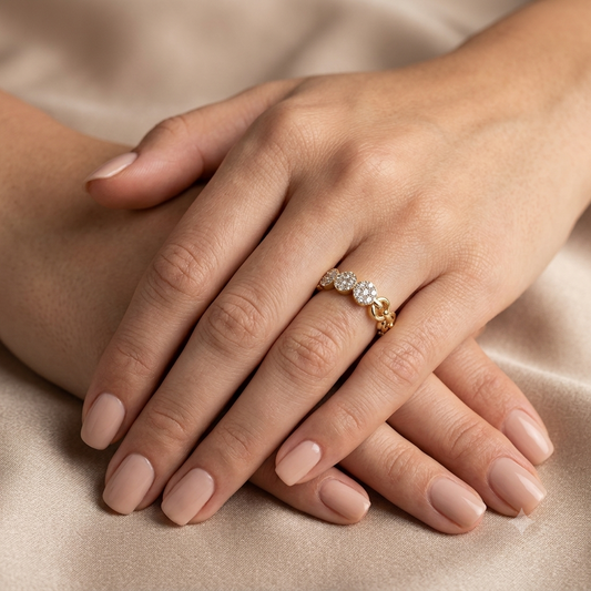 Modern Chic Diamond Ring