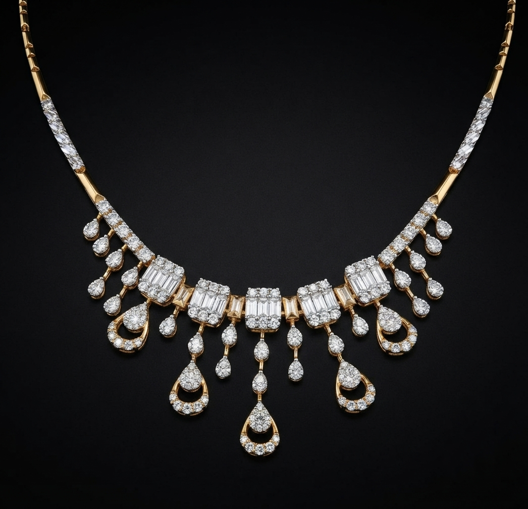 Aria Diadem Diamond Necklace
