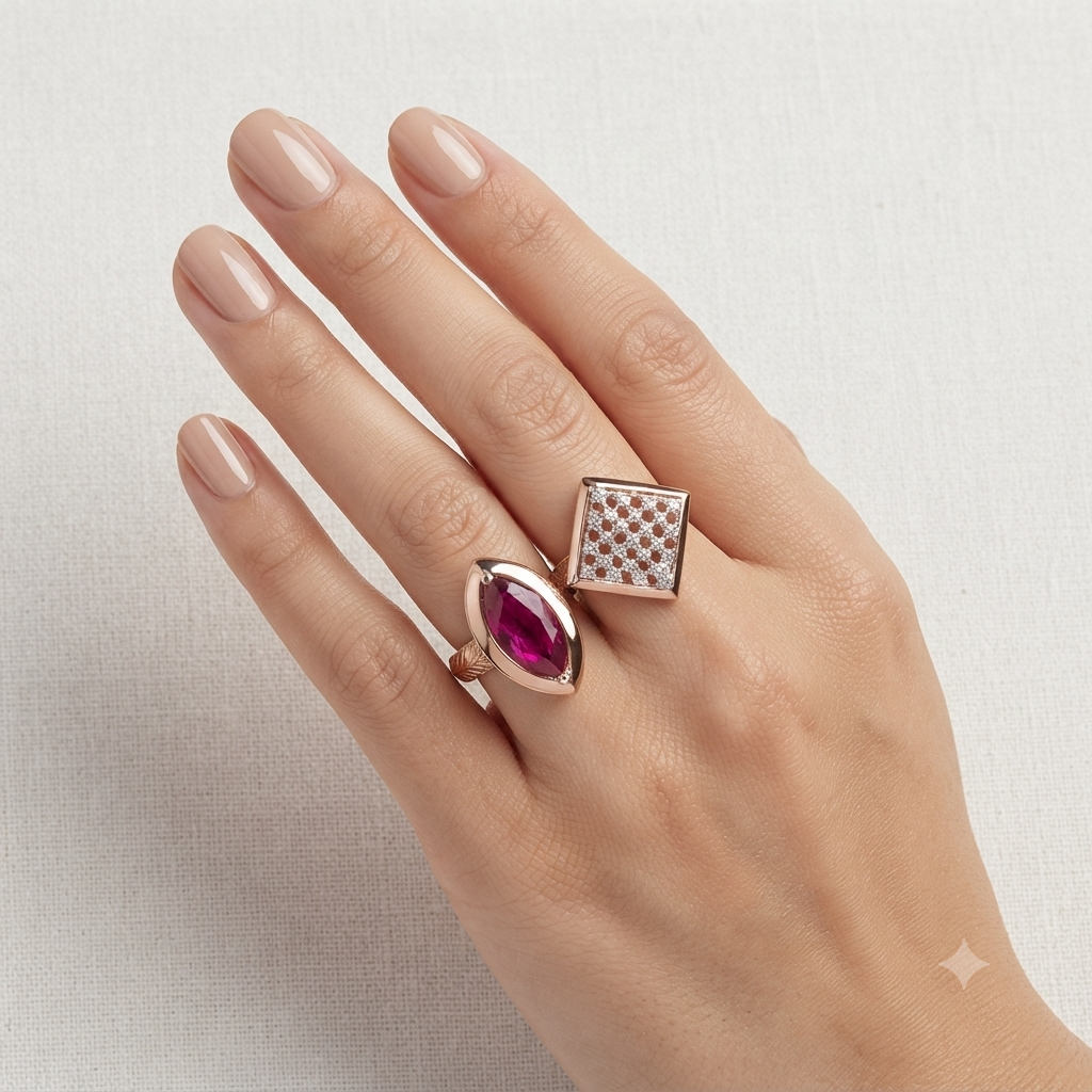 Ruby Hazel Diamond Ring