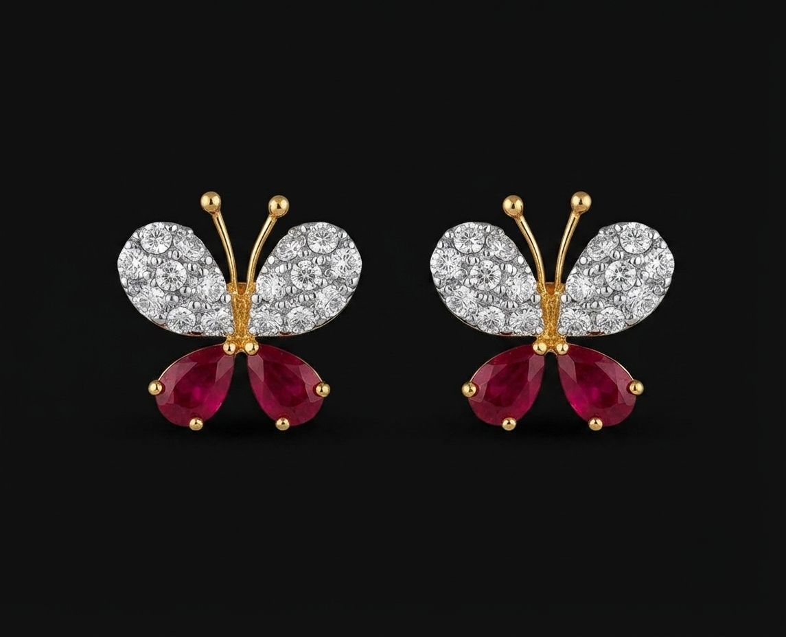 Butterfly Diamond Earring