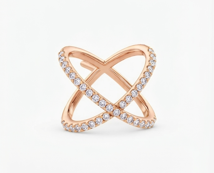 Infinity Cross Pavé