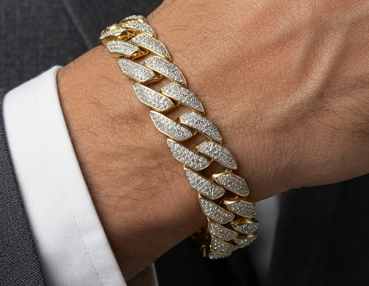 Diamond Cuban Men's Bracelet