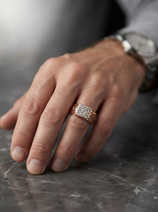 Espalier Diamond Ring