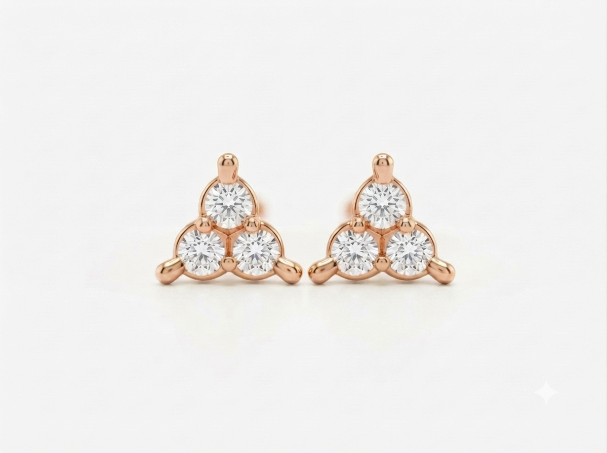 Trinetra Diamond Stud