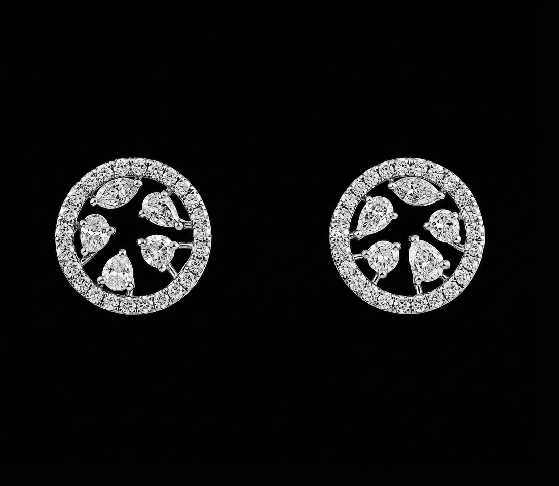 Astral Circle Diamond Earring