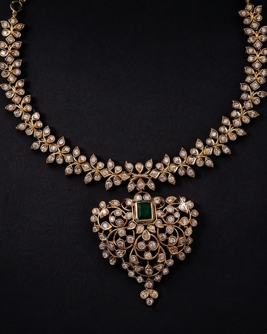 Diamond and Emerald Necklace