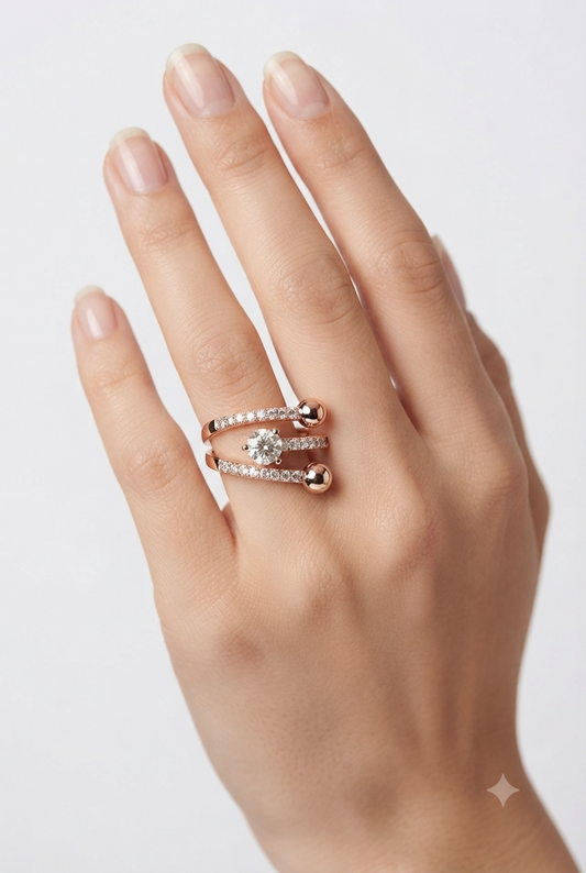 Stellar Path Diamond Ring