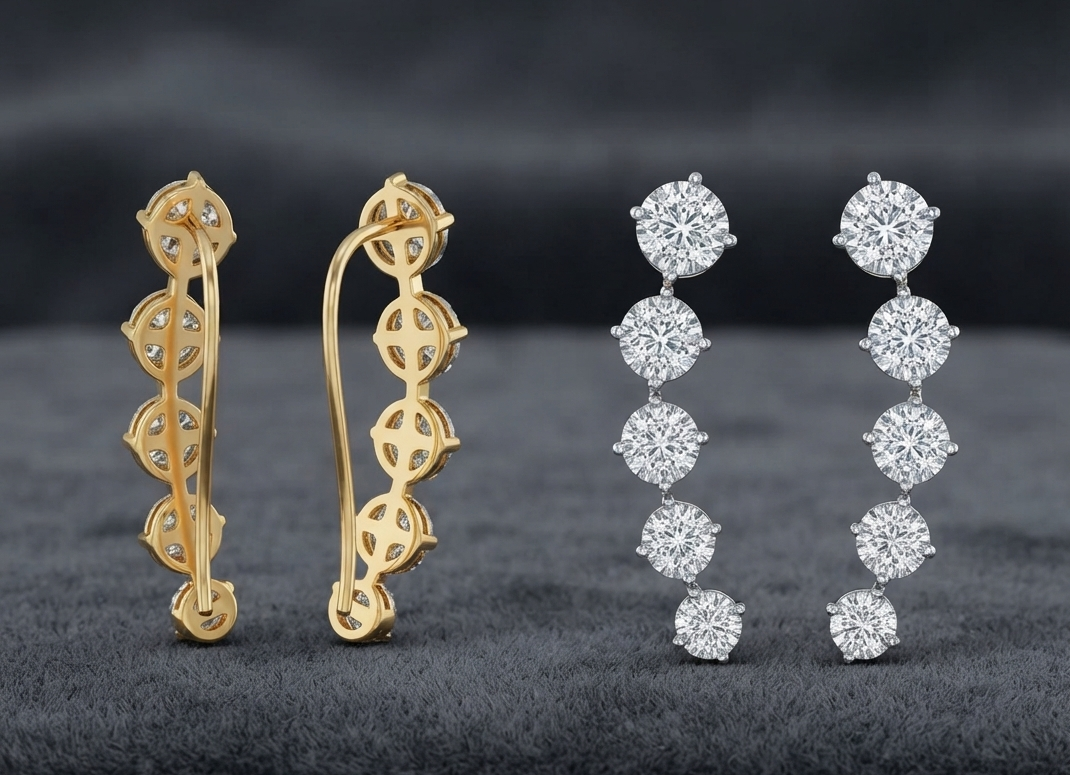 Cascade Diamond Earcuff
