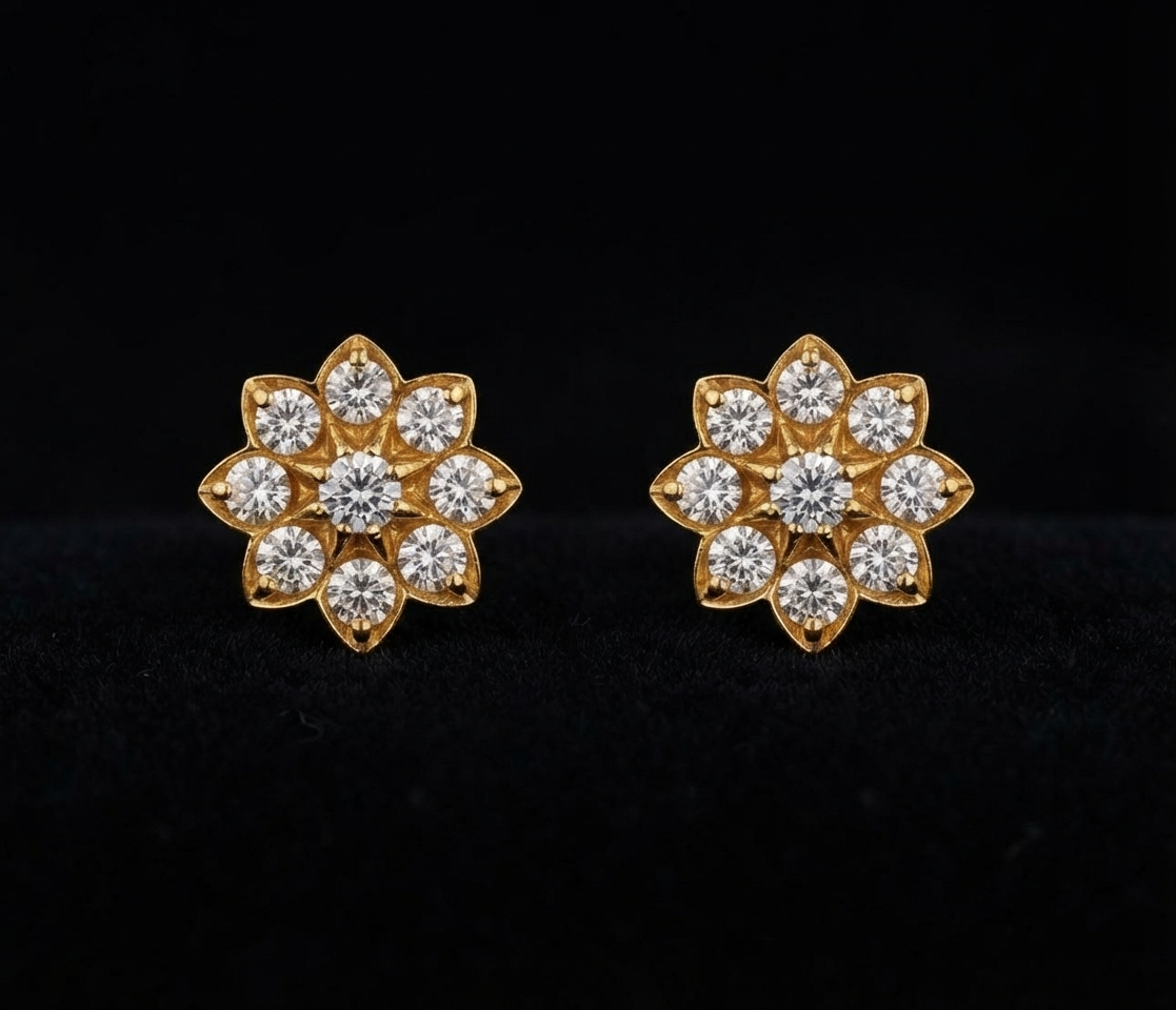 Kanakambaram Diamond Stud