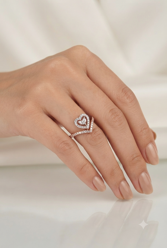 Stylish Heart Ring