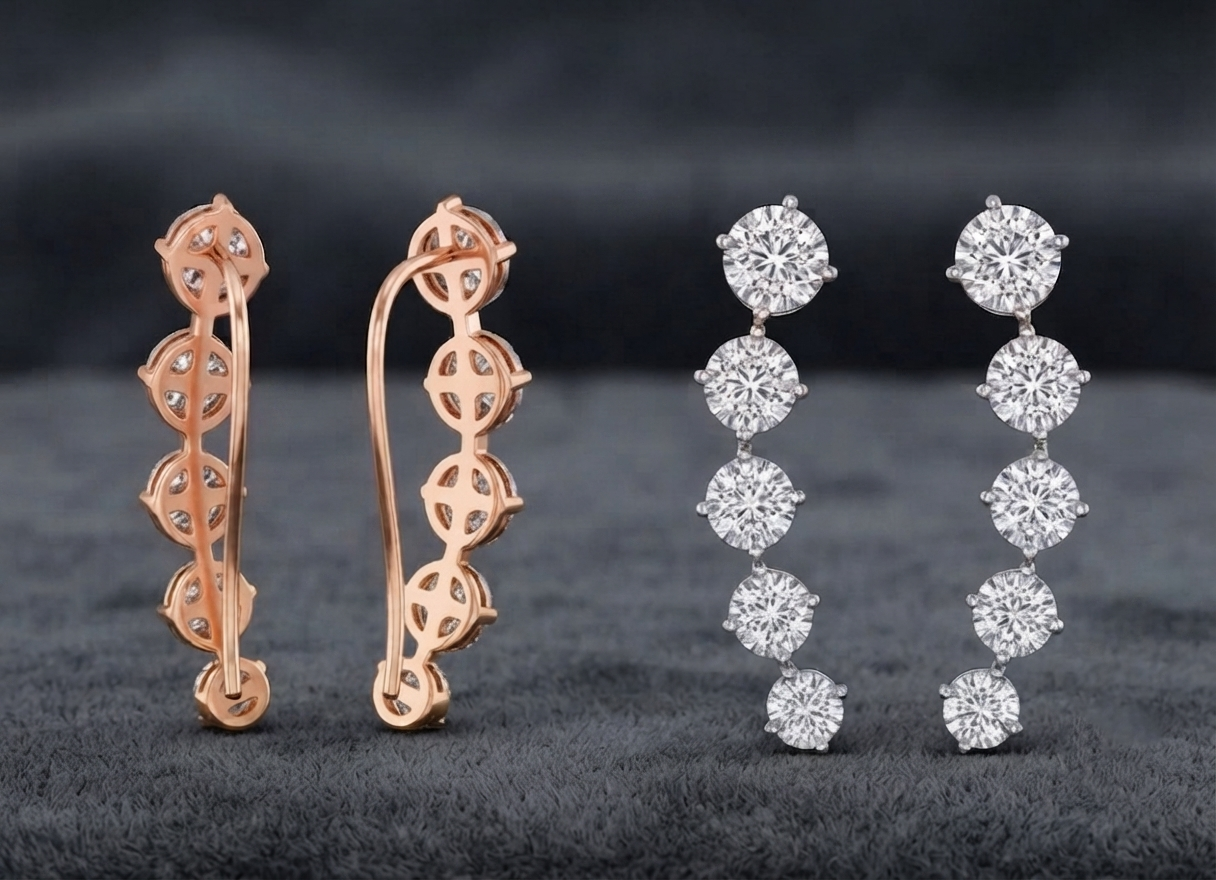 Cascade Diamond Earcuff