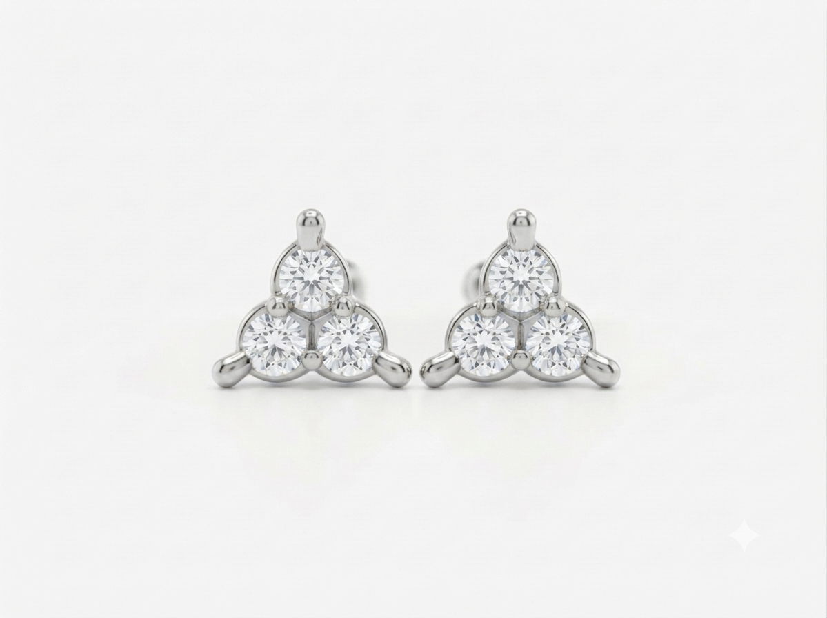 Trinetra Diamond Stud