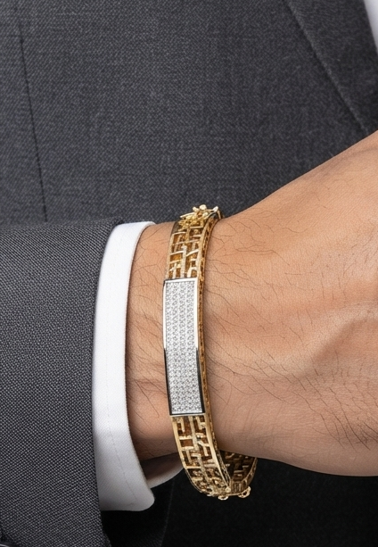 Superior Pave Diamond Mens kada