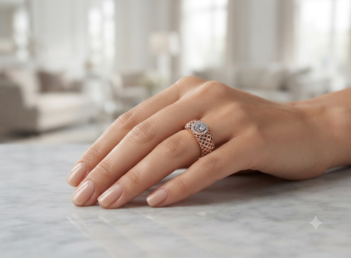 Luxe Dome Diamond Ring