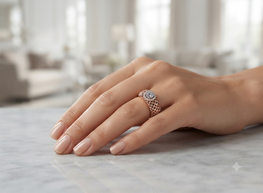 Luxe Dome Diamond Ring