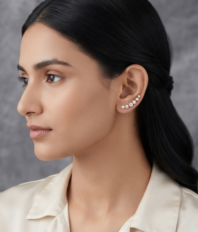 Cascade Diamond Earcuff