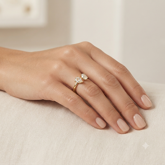 Dual Shaped Diamond Ring
