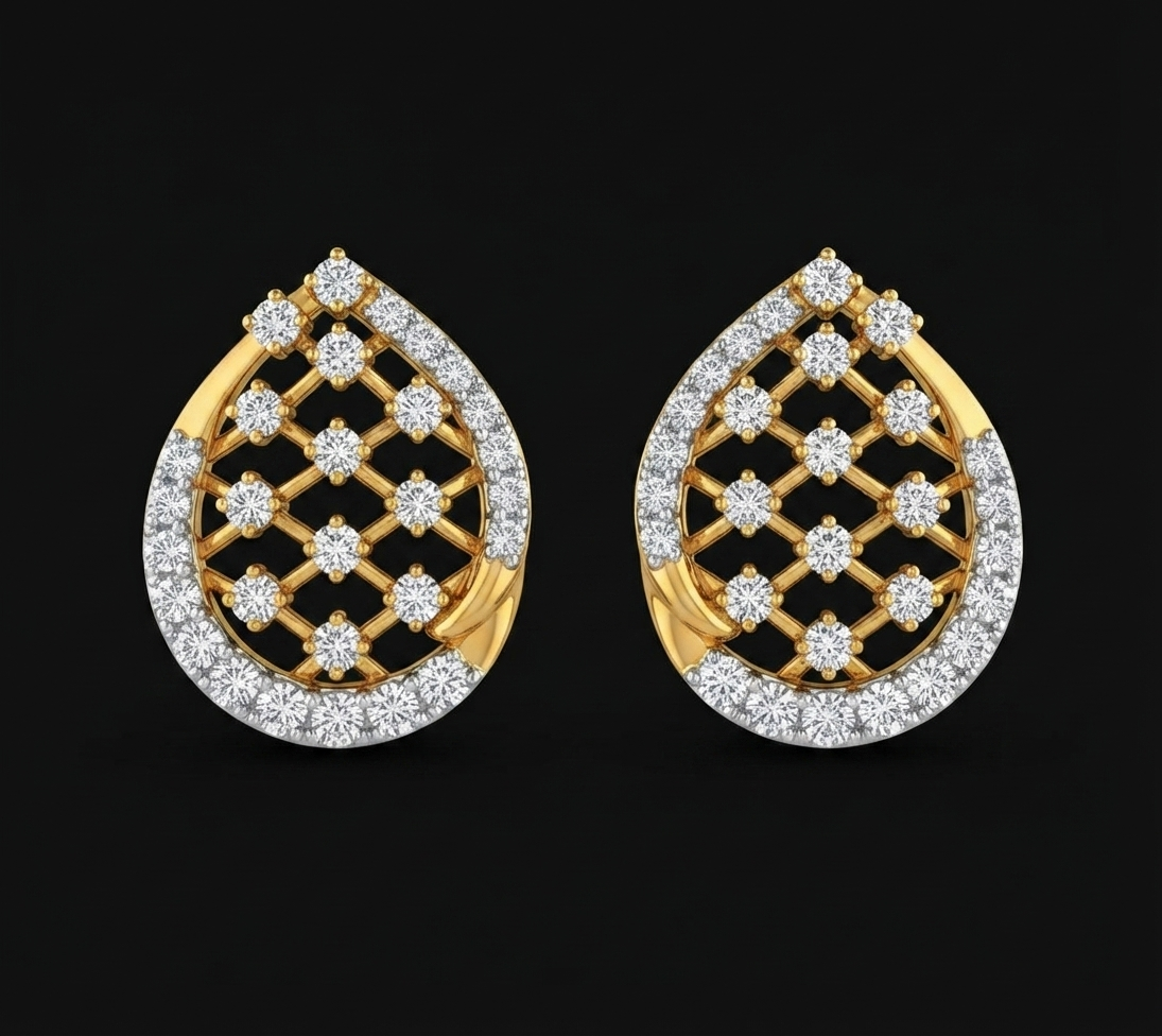 Mosaic Diamond Stud