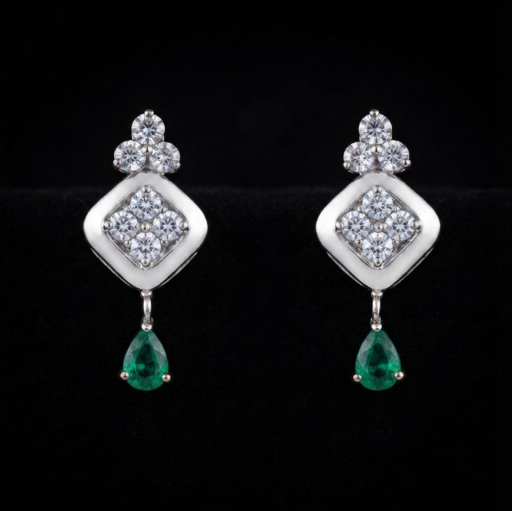 Aura Emerald Diamond Drop