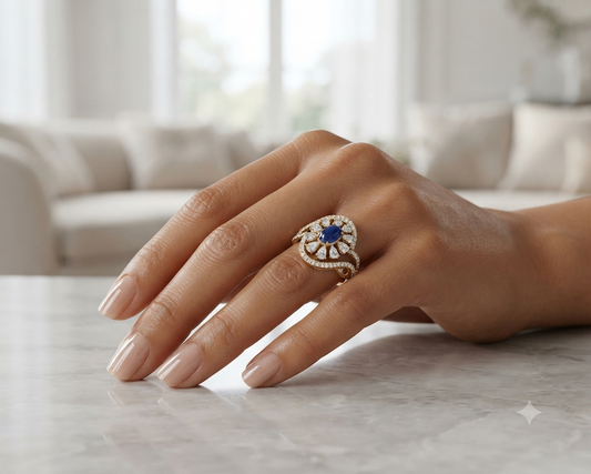 Deco Art Diamond Ring
