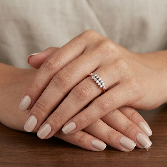 Jewelled Jasmine Diamond Ring
