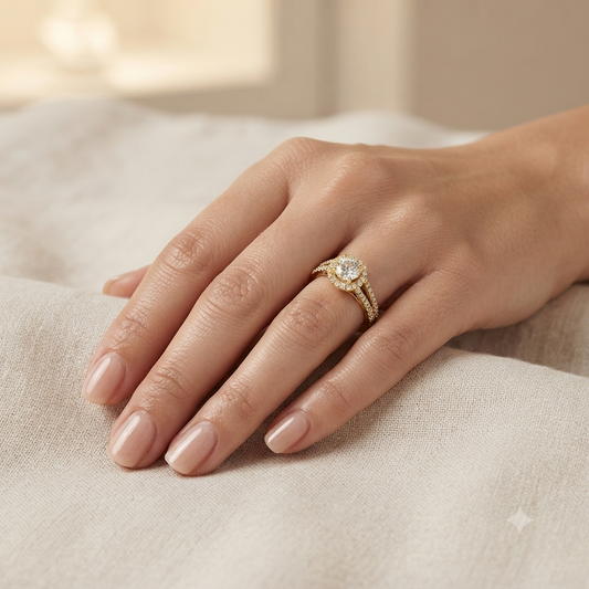 Contemporary Diamond Ring