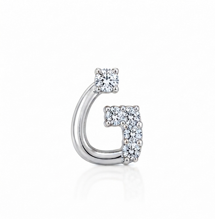 Gauri Initial Nose Pin