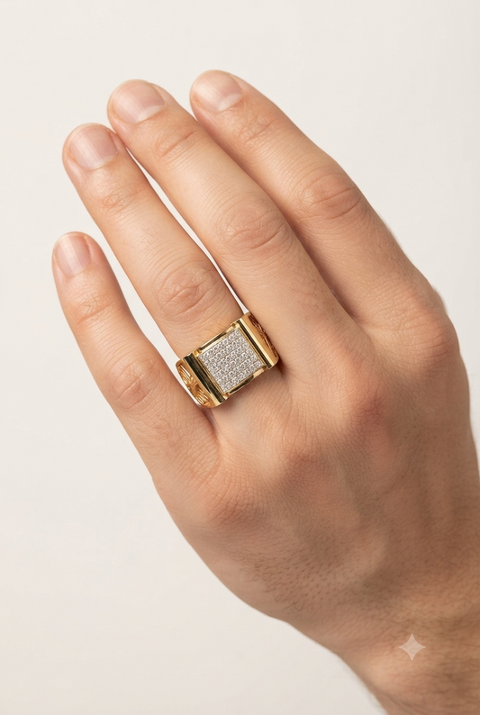 Vintage Pave Diamond Ring