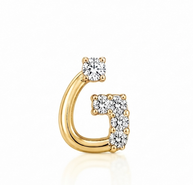 Gauri Initial Nose Pin