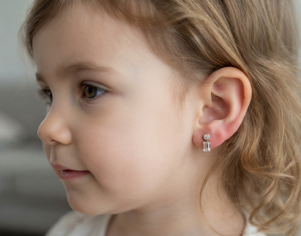 Emerald Horizon Diamond Stud