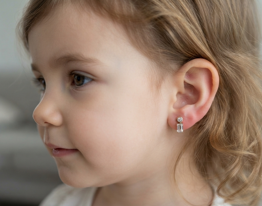 Emerald Horizon Diamond Stud