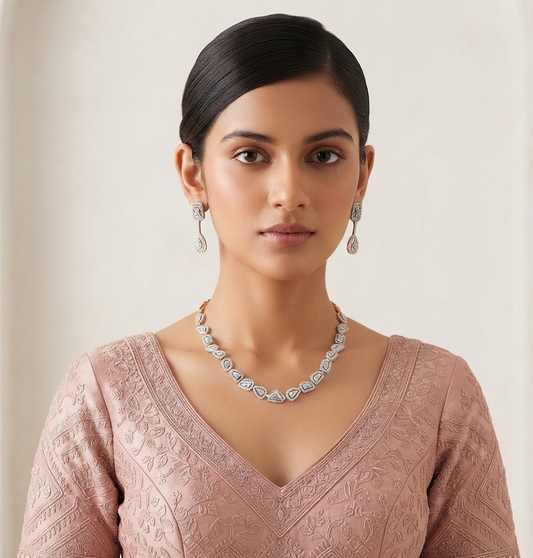Destinee Diamond Necklace Set