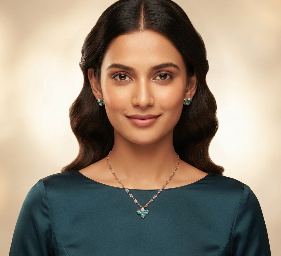 Ocean's Gem Pendant Set