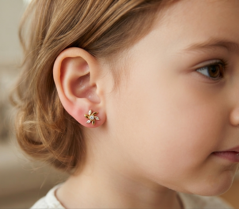 Fusion Floret Diamond Stud