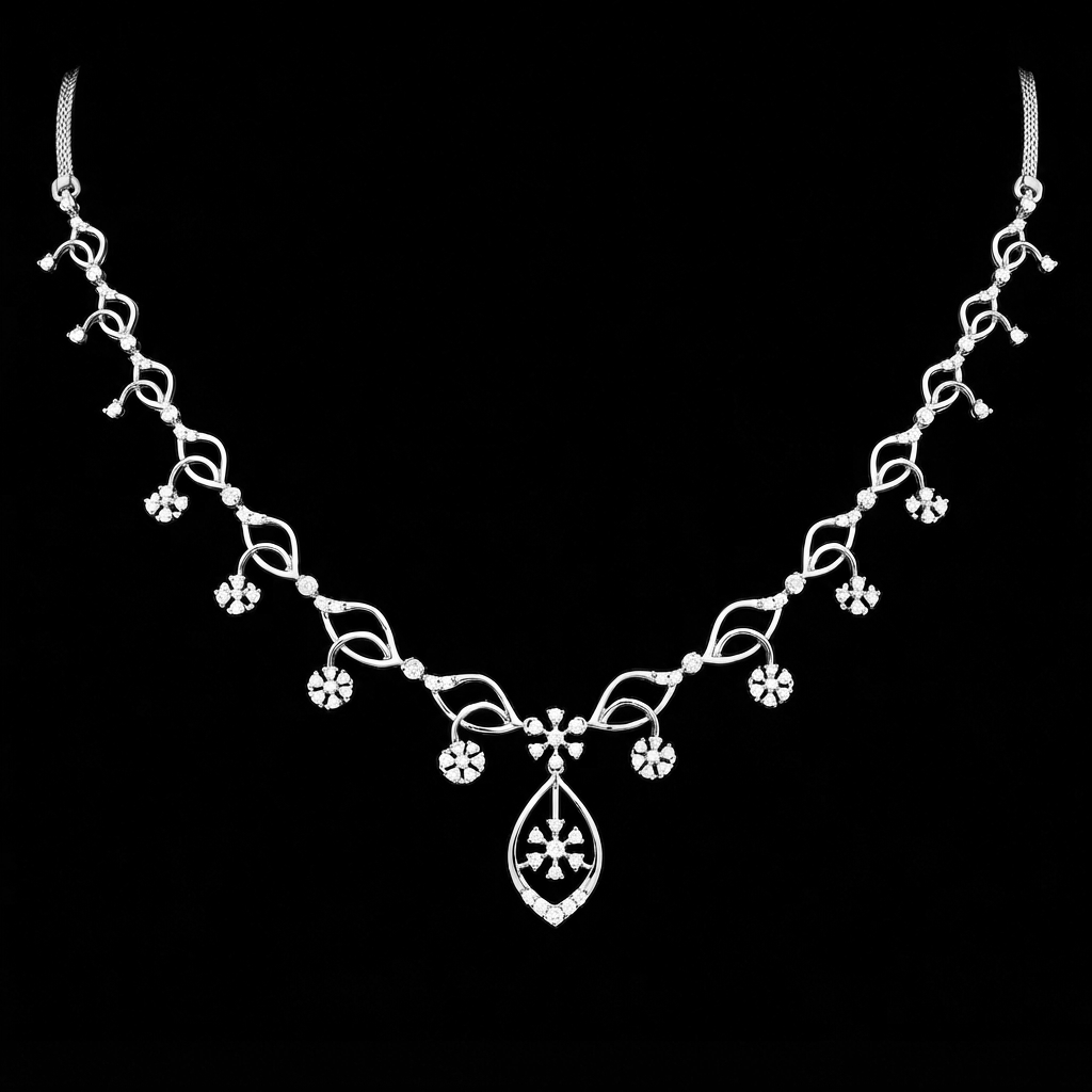 Ethereal Bloom Diamond Necklace