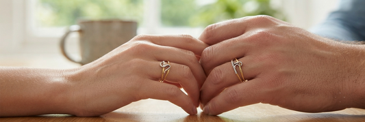 Eternal Diamond Couple Rings