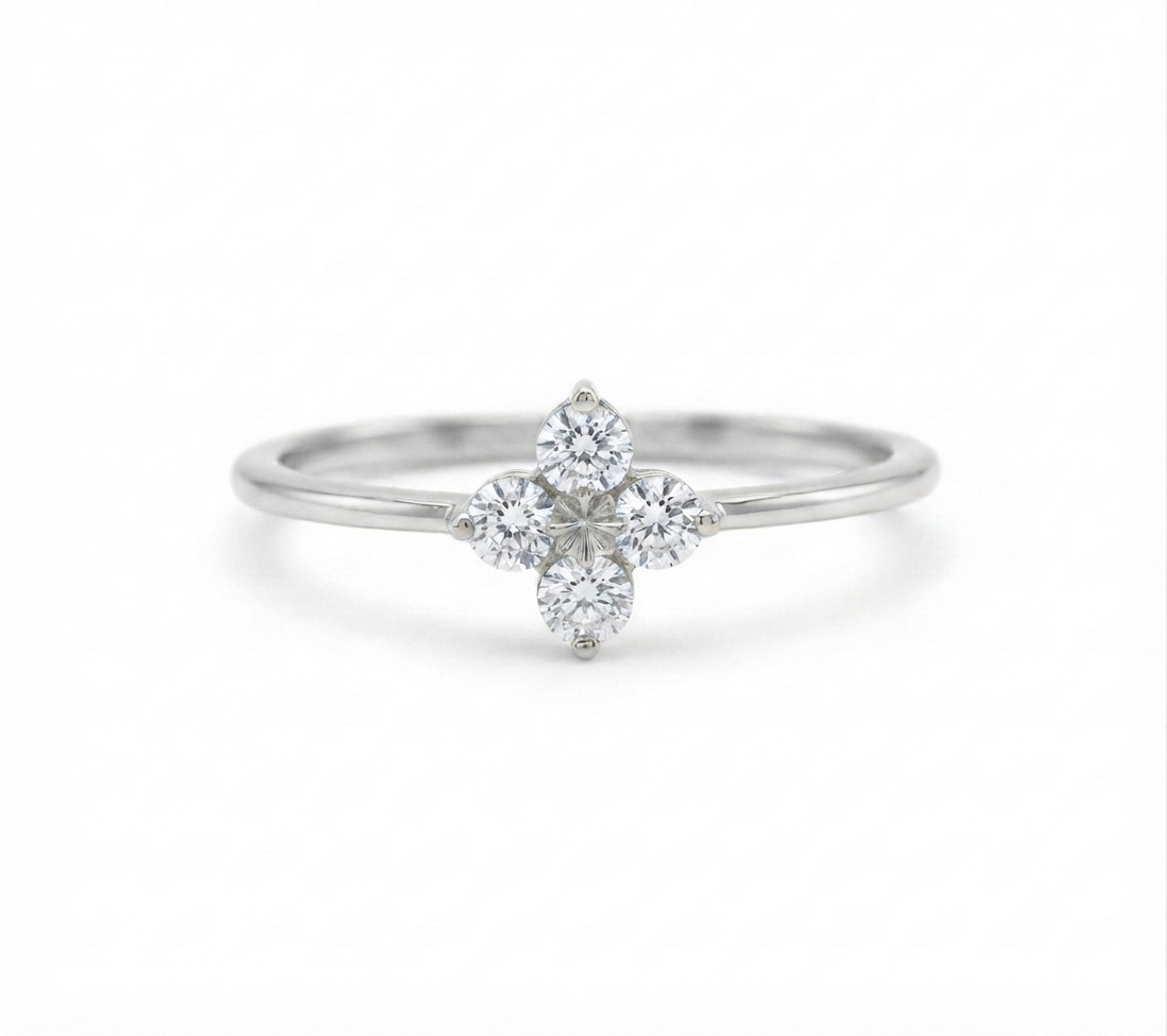 Aria Diamond Floret Ring