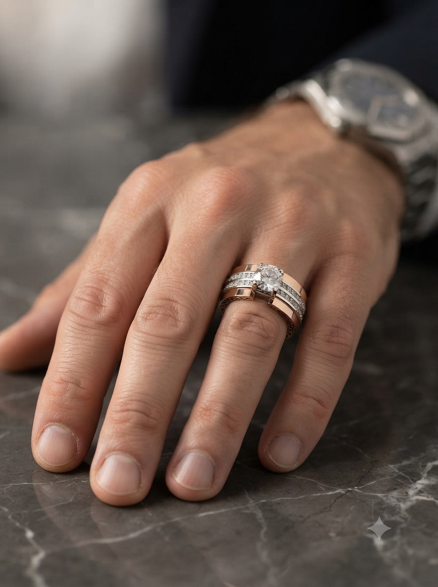 Forever Solitaire Diamond Band
