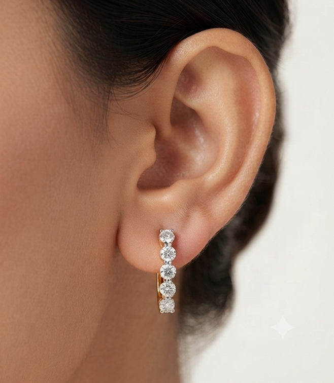 Volutri Diamond Earring