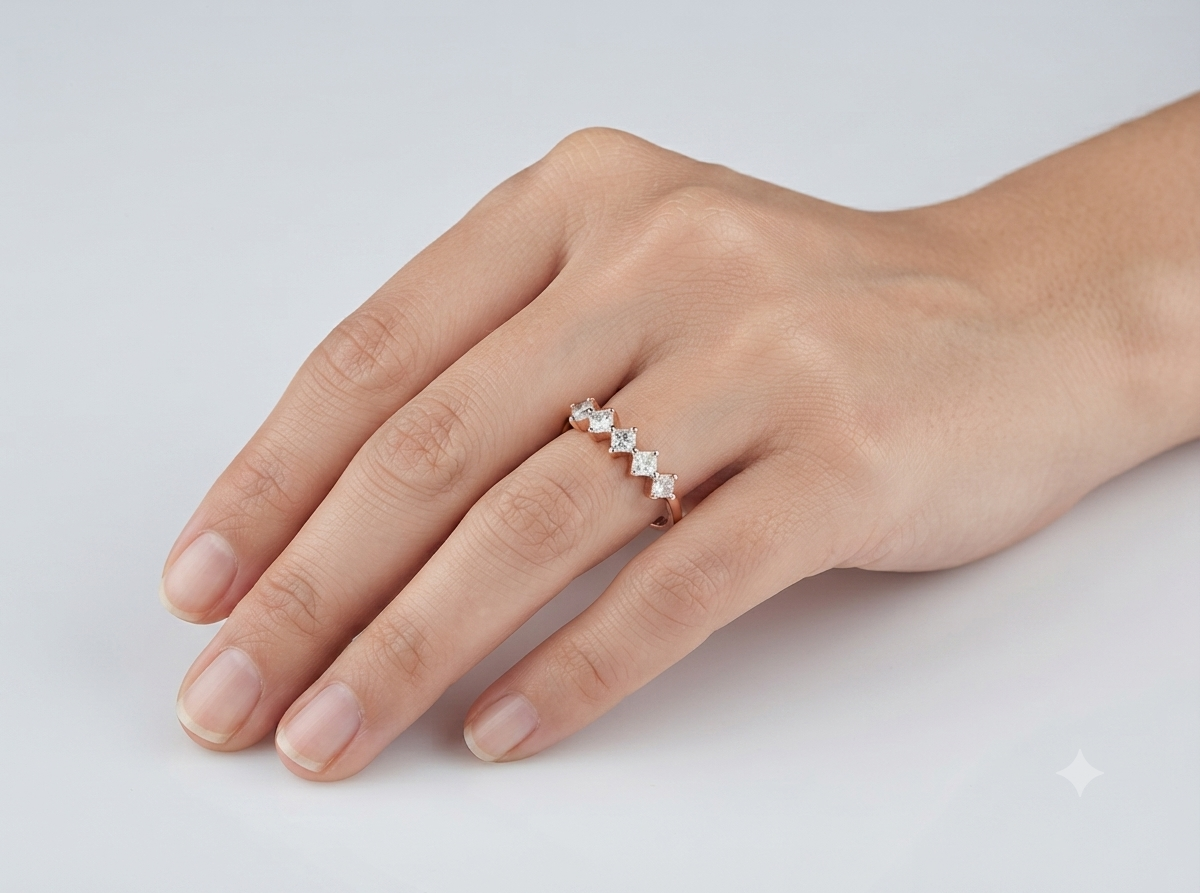 Princess Crown Diamond Ring